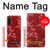 S3817 Motif de fleurs de cerisier floral rouge Etui Coque Housse pour Sony Xperia 10 V