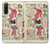 S3820 Poupée de papier de mode de cow-girl vintage Etui Coque Housse pour Sony Xperia 10 V