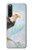 S3843 Pygargue à tête blanche sur glace Etui Coque Housse pour Sony Xperia 10 V