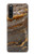 S3886 Rocher de marbre gris Etui Coque Housse pour Sony Xperia 10 V