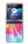 S1697 Tie Dye coloré imprimé graphique Etui Coque Housse pour Motorola Razr 40 Ultra
