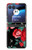 S3112 Motif floral Rose Noir Etui Coque Housse pour Motorola Razr 40 Ultra