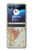 S3418 Carte du monde millésimé Etui Coque Housse pour Motorola Razr 40 Ultra