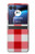 S3535 Rouge vichy Etui Coque Housse pour Motorola Razr 40 Ultra