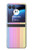 S3849 Couleurs verticales colorées Etui Coque Housse pour Motorola Razr 40 Ultra