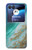 S3920 Couleur bleu océan abstrait émeraude mélangée Etui Coque Housse pour Motorola Razr 40 Ultra