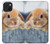 S0242 Lapin mignon Etui Coque Housse pour iPhone 15