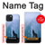 S0935 Loup Hurlant dans la forêt Etui Coque Housse pour iPhone 15