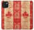 S1603 Drapeau du Canada Vieux Millésime Etui Coque Housse pour iPhone 15