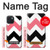 S1849 Rose Noir Chevron Zigzag Etui Coque Housse pour iPhone 15