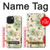 S2179 Motif Fleur Floral Art Millésime Etui Coque Housse pour iPhone 15