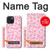 S2213 Motif rose Léopard Etui Coque Housse pour iPhone 15
