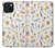 S2354 Motif pastel Fleurs Etui Coque Housse pour iPhone 15
