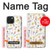 S2354 Motif pastel Fleurs Etui Coque Housse pour iPhone 15
