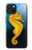 S2444 Hippocampe Monde sous-marin Etui Coque Housse pour iPhone 15