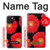 S2478 fleur rouge Daisy Etui Coque Housse pour iPhone 15