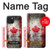 S2490 Canada Feuille d'érable Drapeau Texture Etui Coque Housse pour iPhone 15