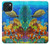 S2568 Mer Poissons marins Coraux Sous-marine Océan Etui Coque Housse pour iPhone 15
