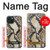 S2703 Serpent Texture Imprimé graphique Peau Etui Coque Housse pour iPhone 15