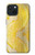 S2713 Serpent jaune imprimé graphique Peau Etui Coque Housse pour iPhone 15
