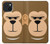 S2721 Mignon grincheux Singe Dessin animé Etui Coque Housse pour iPhone 15