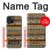 S2860 Boho Hippie Motif aztèque Etui Coque Housse pour iPhone 15