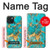 S2906 Aqua Turquoise Pierre Etui Coque Housse pour iPhone 15