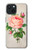 S3079 Rose Rose millésimé Etui Coque Housse pour iPhone 15