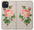 S3079 Rose Rose millésimé Etui Coque Housse pour iPhone 15