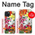 S3205 Fleurs Art Retro Etui Coque Housse pour iPhone 15