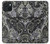 S3251 Motif Batik Fleur Etui Coque Housse pour iPhone 15