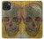 S3359 Vincent Van Gogh Crâne Etui Coque Housse pour iPhone 15