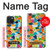 S3391 Art abstrait carreaux de mosaïque graphique Etui Coque Housse pour iPhone 15