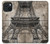 S3416 Plan Tour Eiffel Etui Coque Housse pour iPhone 15