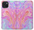 S3444 Art numérique liquide coloré Etui Coque Housse pour iPhone 15