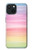 S3507 Coloré Arc-en-ciel pastel Etui Coque Housse pour iPhone 15