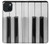 S3524 Clavier de piano Etui Coque Housse pour iPhone 15