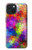 S3677 Mosaïques de briques colorées Etui Coque Housse pour iPhone 15