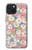 S3688 Motif d'art floral floral Etui Coque Housse pour iPhone 15