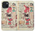 S3820 Poupée de papier de mode de cow-girl vintage Etui Coque Housse pour iPhone 15