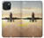 S3837 Avion Décollage Sunrise Etui Coque Housse pour iPhone 15