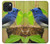 S3839 Oiseau bleu du bonheur Oiseau bleu Etui Coque Housse pour iPhone 15