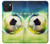 S3844 Ballon de football de football rougeoyant Etui Coque Housse pour iPhone 15