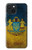 S3858 Drapeau de l'Ukraine Etui Coque Housse pour iPhone 15