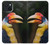 S3876 Calao coloré Etui Coque Housse pour iPhone 15