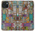 S3879 Griffonnage de musique rétro Etui Coque Housse pour iPhone 15
