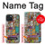 S3879 Griffonnage de musique rétro Etui Coque Housse pour iPhone 15