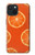 S3946 Motif orange sans couture Etui Coque Housse pour iPhone 15