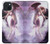 S0407 fantaisie Ange Etui Coque Housse pour iPhone 15 Plus