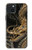 S0426 Dragon d'or Etui Coque Housse pour iPhone 15 Plus